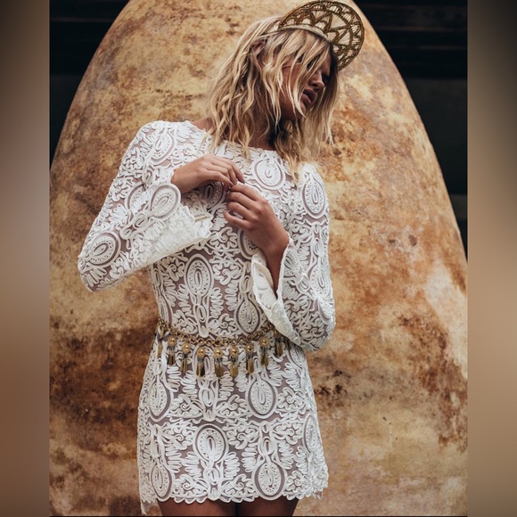 STONE COLD FOX LAYLA DRESS ZIMMERMANN FOR LOVE LEMONS WEDDING BRIDAL HONEYMOON - Picture 5 of 14